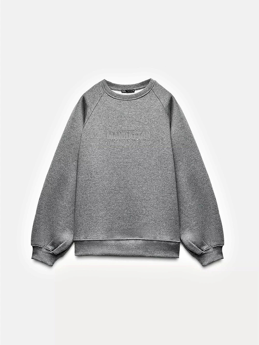 Zara Gray Sparkle Crewneck Sweatshirt Set Size Medium NWOT